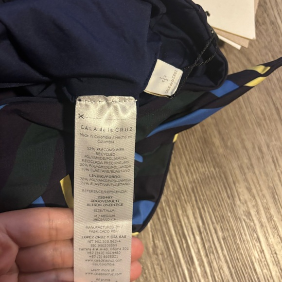 Anthropologie x Cala de La Cruz Alison One-Piece Strapless Swimsuit - Picture 10 of 13